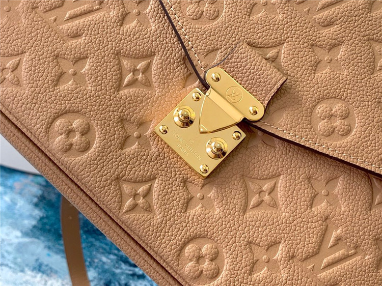 Louis Vuitton Monogram Empreinte Leather Pochette Metis Flap Bag M44245  Papyrus