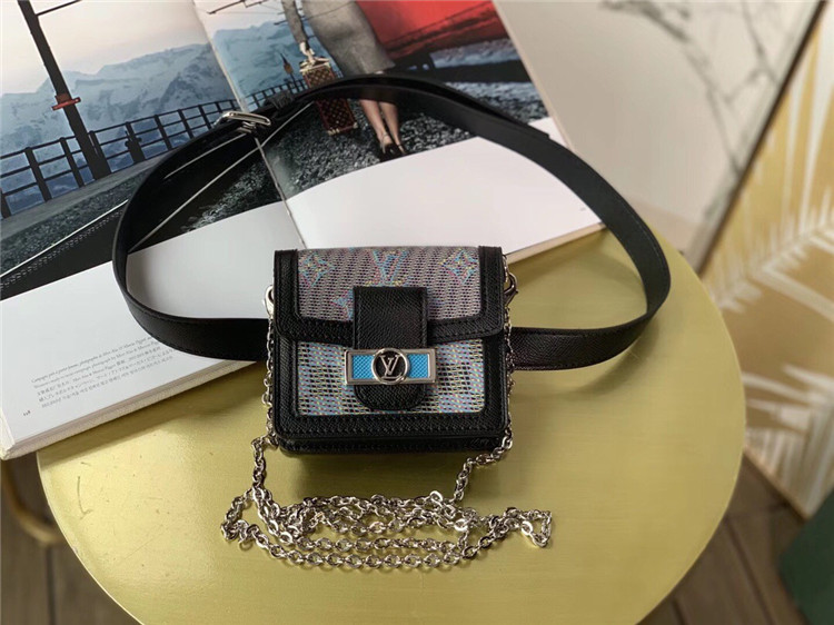 M68619 Louis Vuitton 2019 Monogram LV Pop Bumbag Dauphine BB-Blue