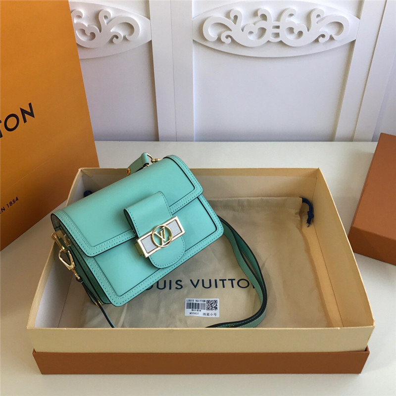 M55837 Louis Vuitton 2020 Dauphine Lugano Mini-Azur Blue