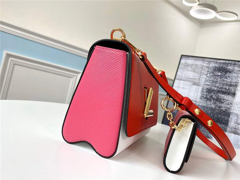 Louis Vuitton TWIST MM AND TWISTY Red/Pink/White M55909 in 2023