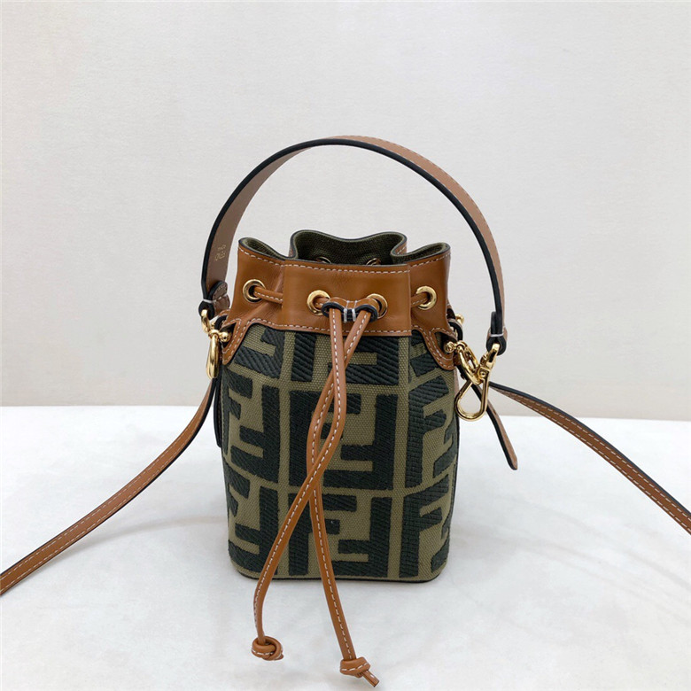 Bucket bags Fendi - Mon Tresor mini bucket in brown - 8BS010A9P6F1891