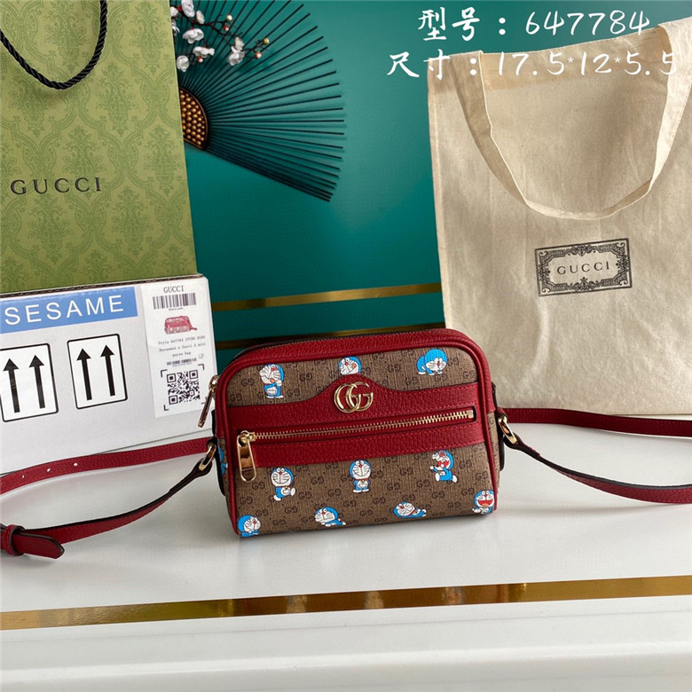 Gucci 647784 2TUBG 8580 Doraemon x Gucci联名系列迷你手袋- 顶奢网