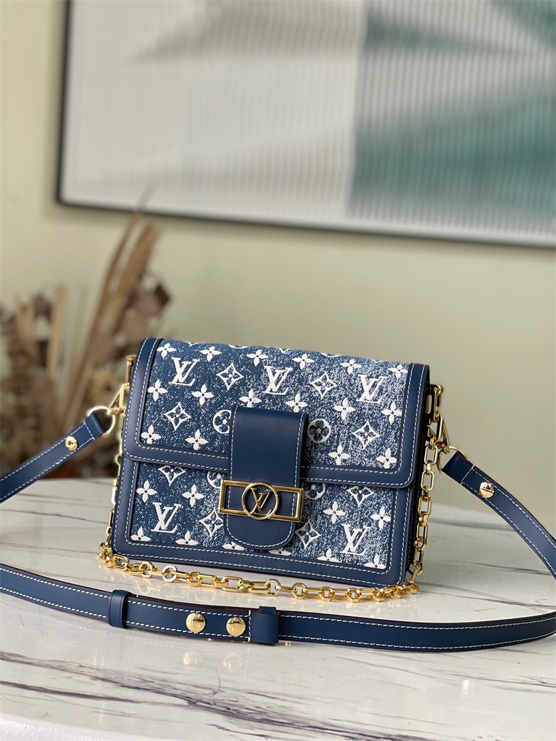 M59716 Louis Vuitton Monogram Denim Dauphine Mini Handbag